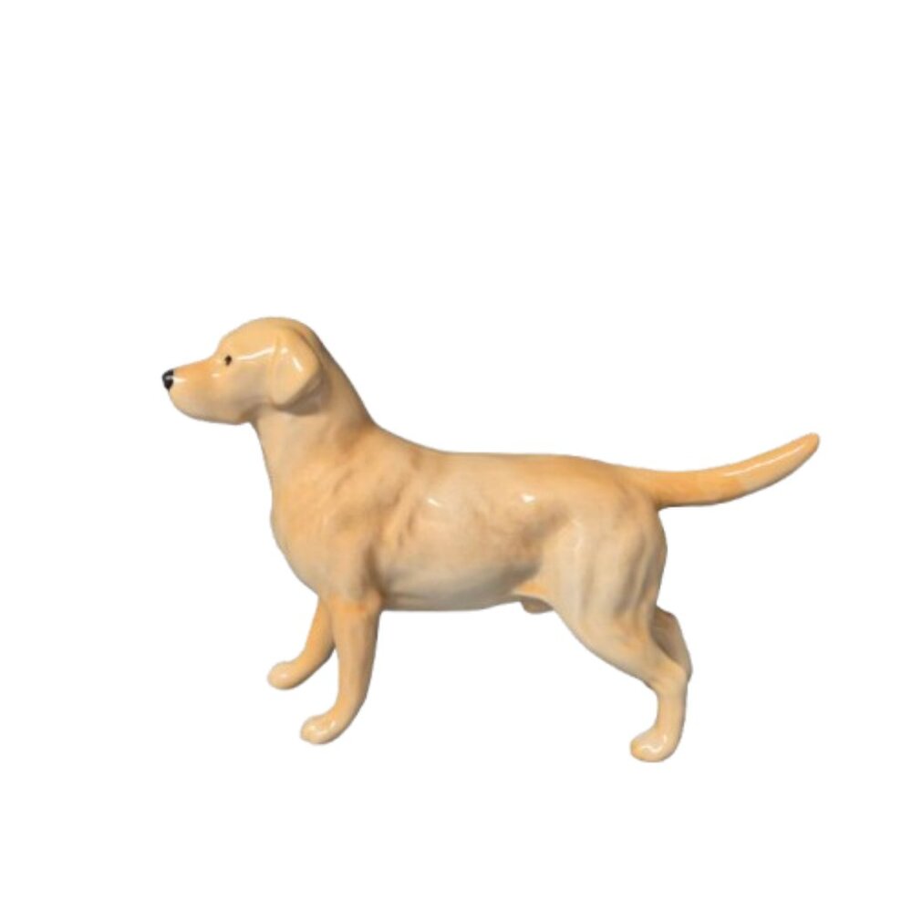 Vintage Beswick England Large Golden Yellow Labrador Retriever Dog Figurine